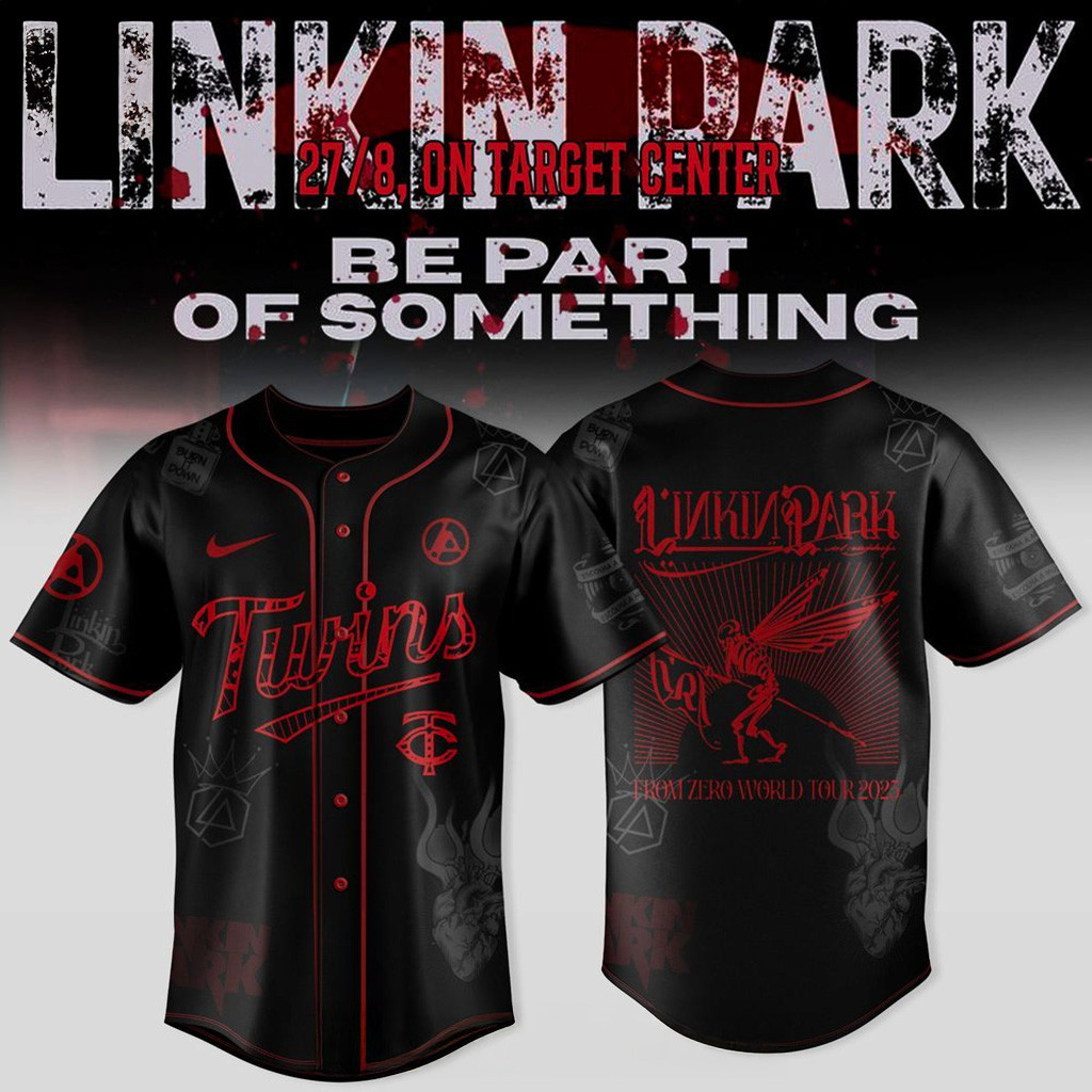 Minnesota Twins X Linkin Park From Zero World Tour 2025 Jersey Minnesota Twins Merch Fans Gifts