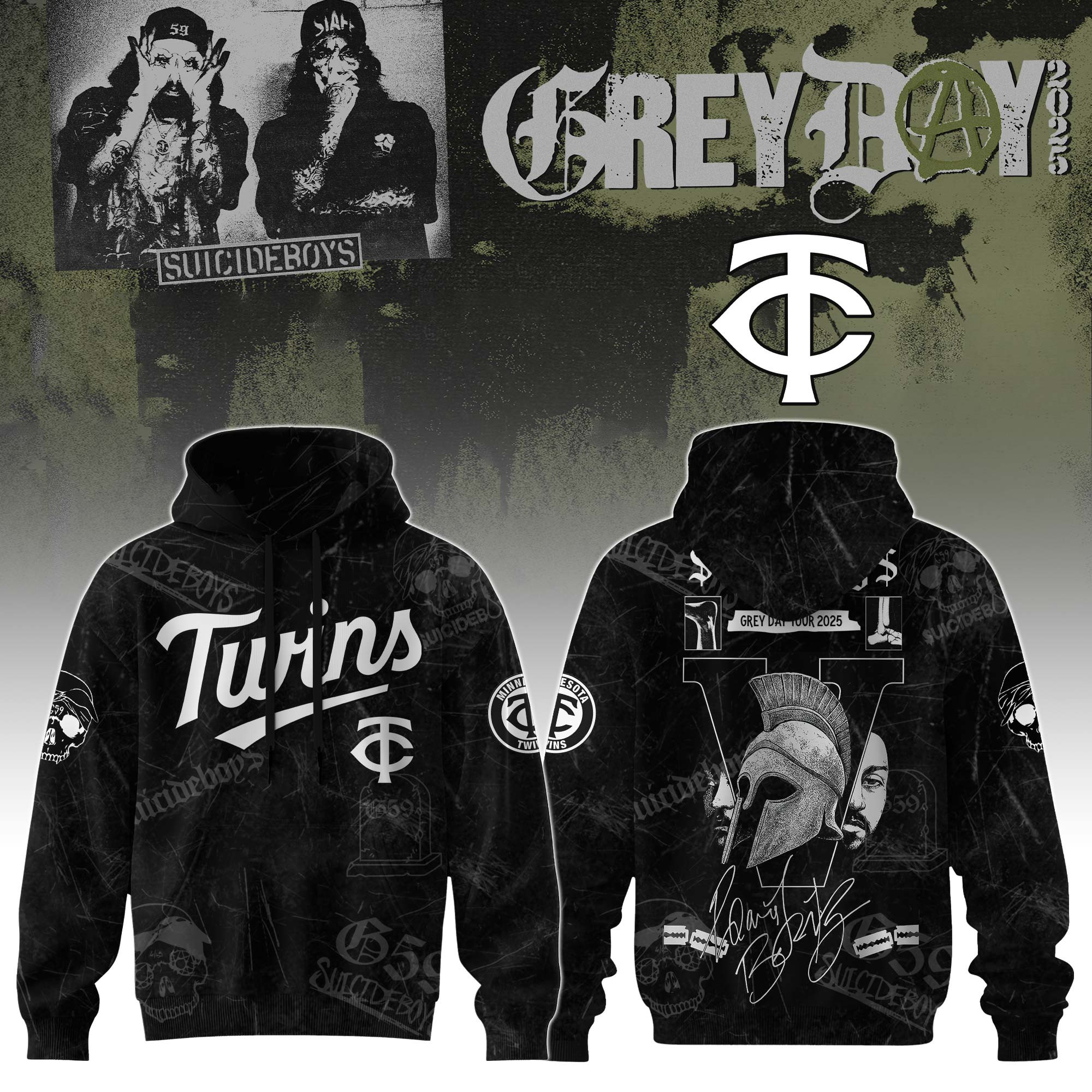 Minnesota Twins X Suicideboys G59 Hoodie 2025 Gift For Baseball Fans