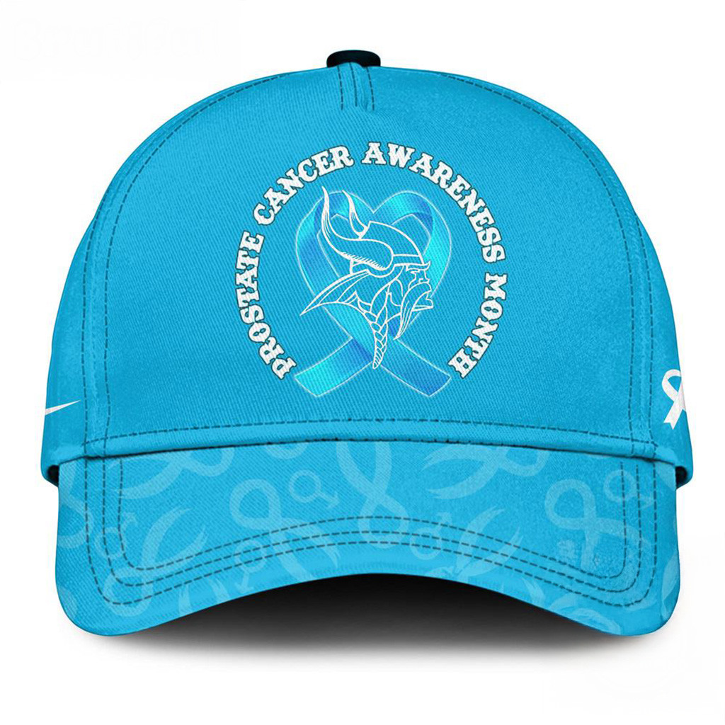 Minnesota Vikings 2025 NFL Prostate Cancer Awareness Hat Minnesota Vikings Merch Gifts For Fan