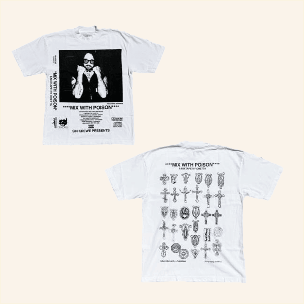 Mix With Poison Shirt Sin Krewe Merch White Birthday Gifts For Best Friend Christmas Presents