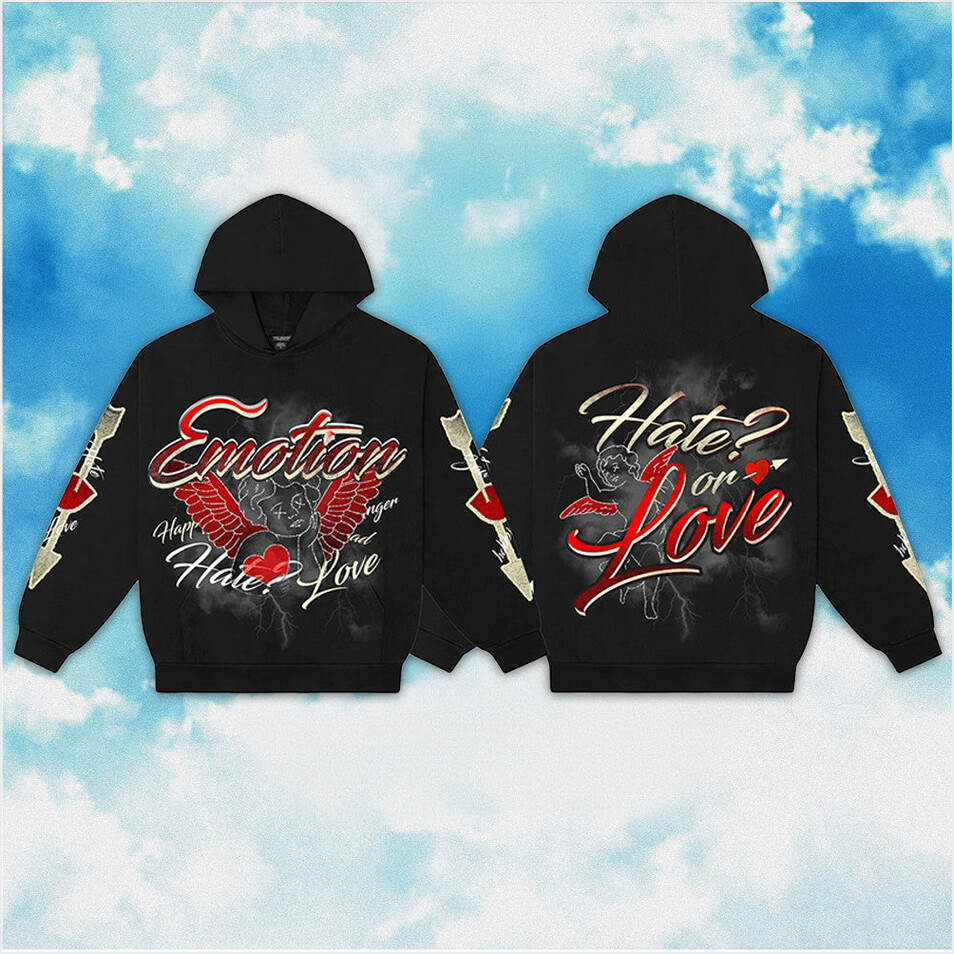 Mixed Emotions Hoodie Black Hate On Love Hoodie Mixed Emotions Merch Best Friend Birthday Gifts