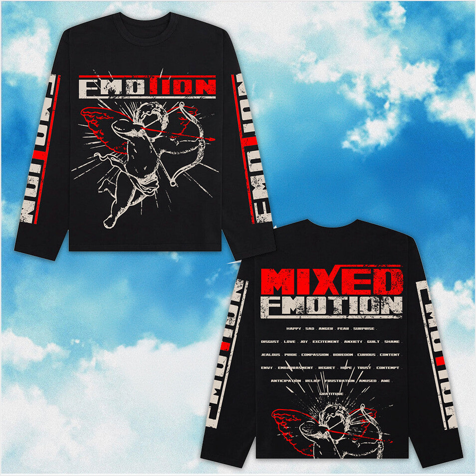 Mixed Emotions Long Sleeve T-Shirt Black Mixed Emotions Merch Birthday Gifts For BFF