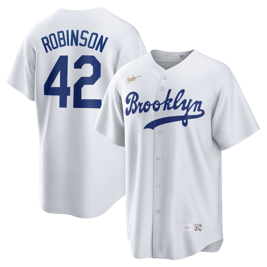 MLB 42 Jersey Day Brooklyn Dodgers Jackie Robinson Jersey Home Cooperstown Fan Merch Gifts