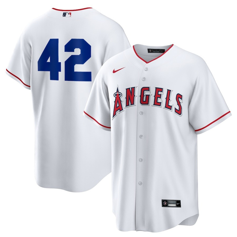 MLB 42 Jersey Day Los Angeles Angels Jackie Robinson Replica Jersey Gifts For Fans