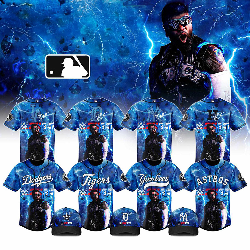 Mlb All Teams X Jey Uso Wwe 2025 Jersey