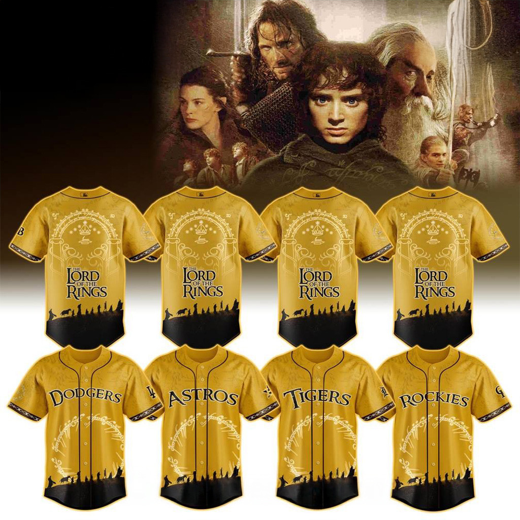MLB All Teams x The Lord Of The Rings Special Baseball Jersey MLB Merch Gift For Fans