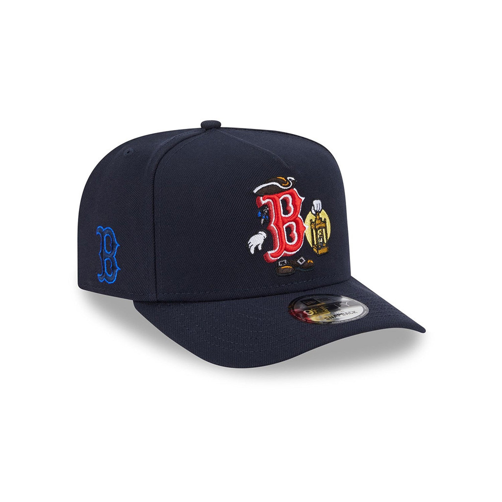 MLB Cartoon Hat Boston Red Sox Cartoon Embroidered Hat Gifts For Baseball Fans