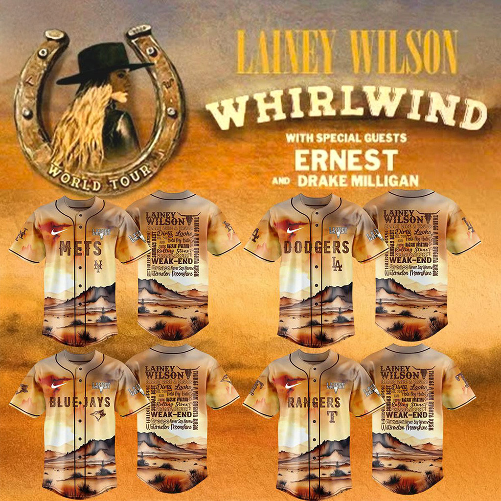 Mlb Team Mix Lainey Wilson Tour 2025 Jersey