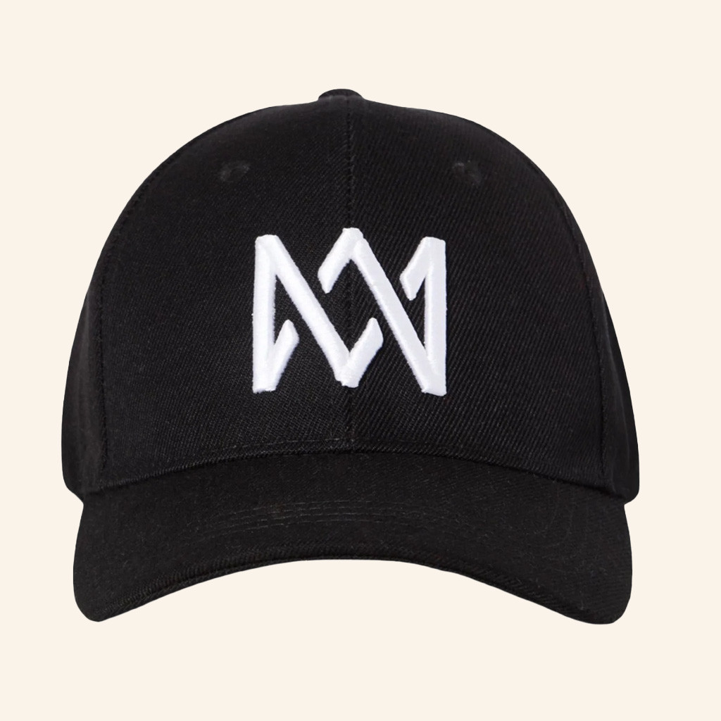 MM Merch Black With White Logo Embroidered Hat Gifts For Dad