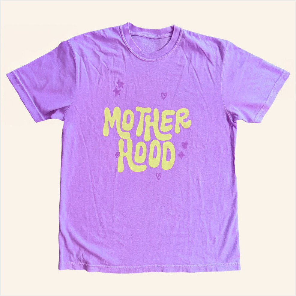 Mom Motherhood Purple T-Shirt Karrie Locher Merch Gift Ideas For Her Gifts For Best Friend