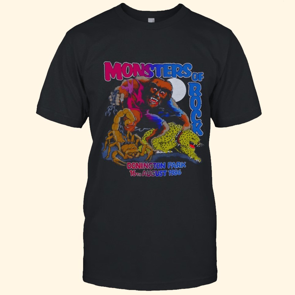 Monsters Of Rock 1986 T-Shirt Monsters Of Rock Merch Father's Day Birthday Gifts For Husband