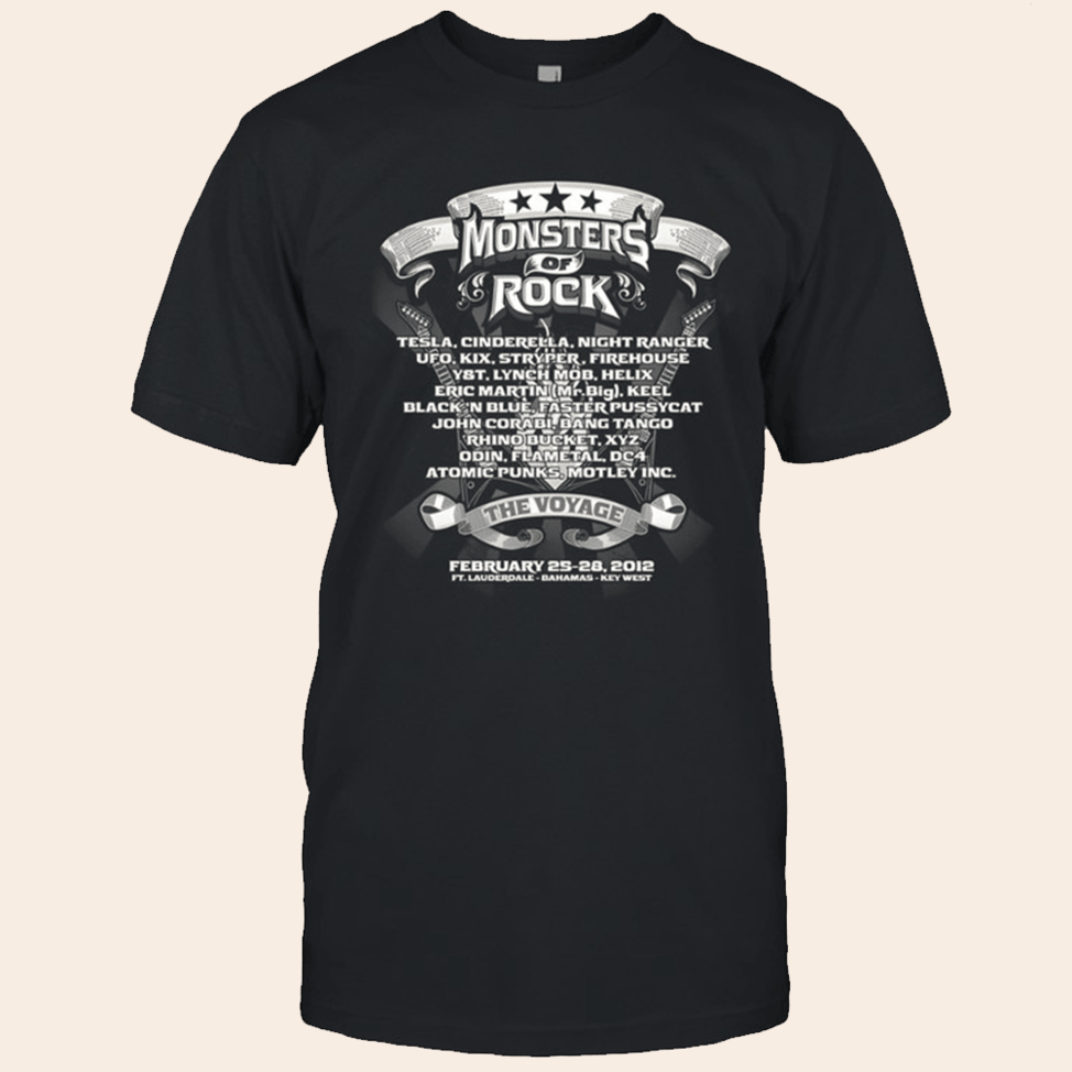 Monsters Of Rock 2012 T-Shirt Monsters Of Rock Merch Father's Day Present Ideas