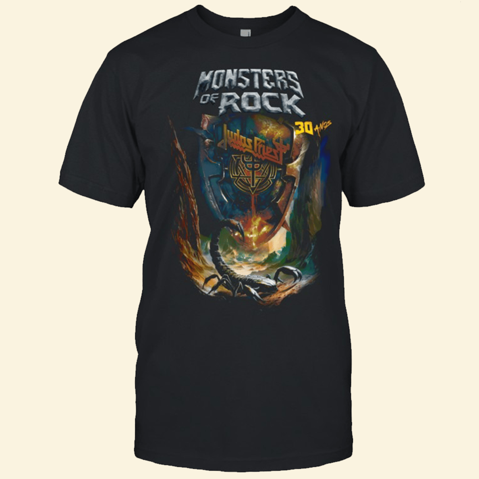 Monsters Of Rock 30 Anos T-Shirt Monsters Of Rock Merch Stepdad Birthday Gifts For Father's Day
