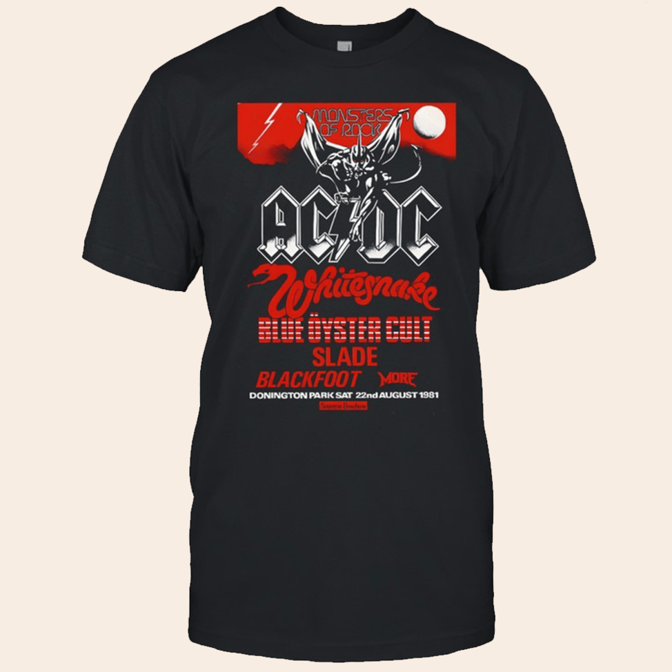 Monsters Of Rock ACDC T-Shirt Monsters Of Rock Merch Bonus Dad Birthday Gifts BFF Gifts Ideas