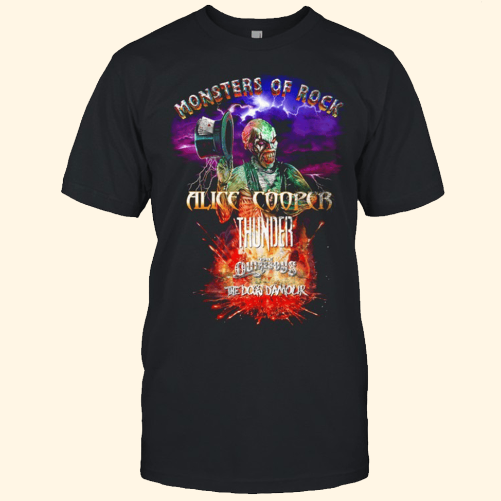Monsters Of Rock Alice Cooper T-Shirt Monsters Of Rock Merch Birthday Gifts For Father In Law