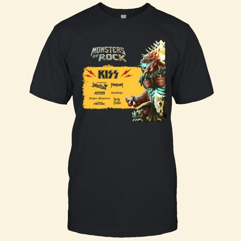 Monsters Of Rock Kizz T-Shirt Monsters Of Rock Merch Father's Day Birthday Gifts For Husband