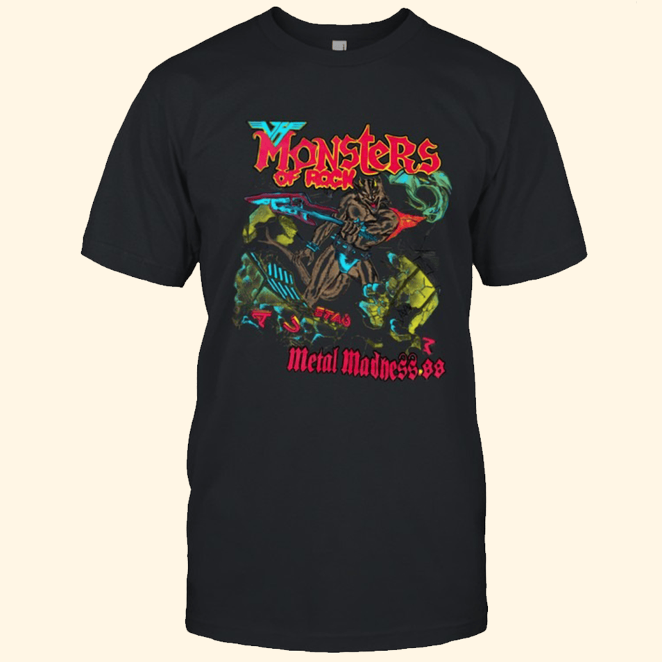 Monsters Of Rock Metal Madness T-Shirt Monsters Of Rock Merch Great Father's Day Birthday Gifts
