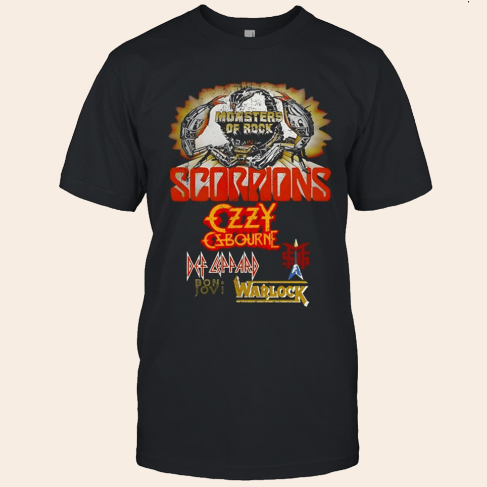 Monsters Of Rock Scorpions T-Shirt Monsters Of Rock Merch Best Birthday Gifts For Dad