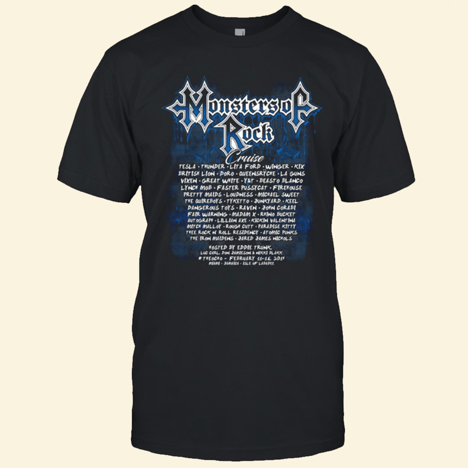 Monsters Of Rock T-Shirt Monsters Of Rock Merch Birthday Presents For Dad Gifts For Friends