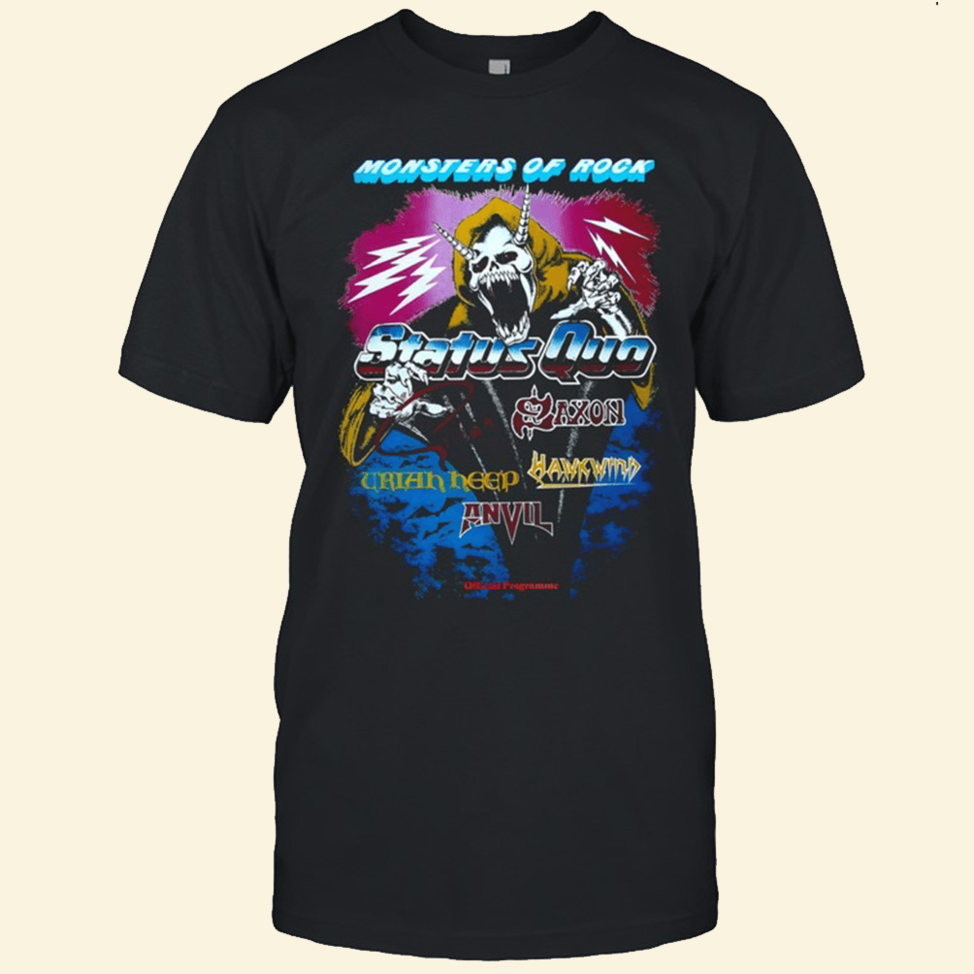 Monsters Of Rock Tour T-Shirt Monsters Of Rock Merch Perfect Father's Day Birthday Gifts