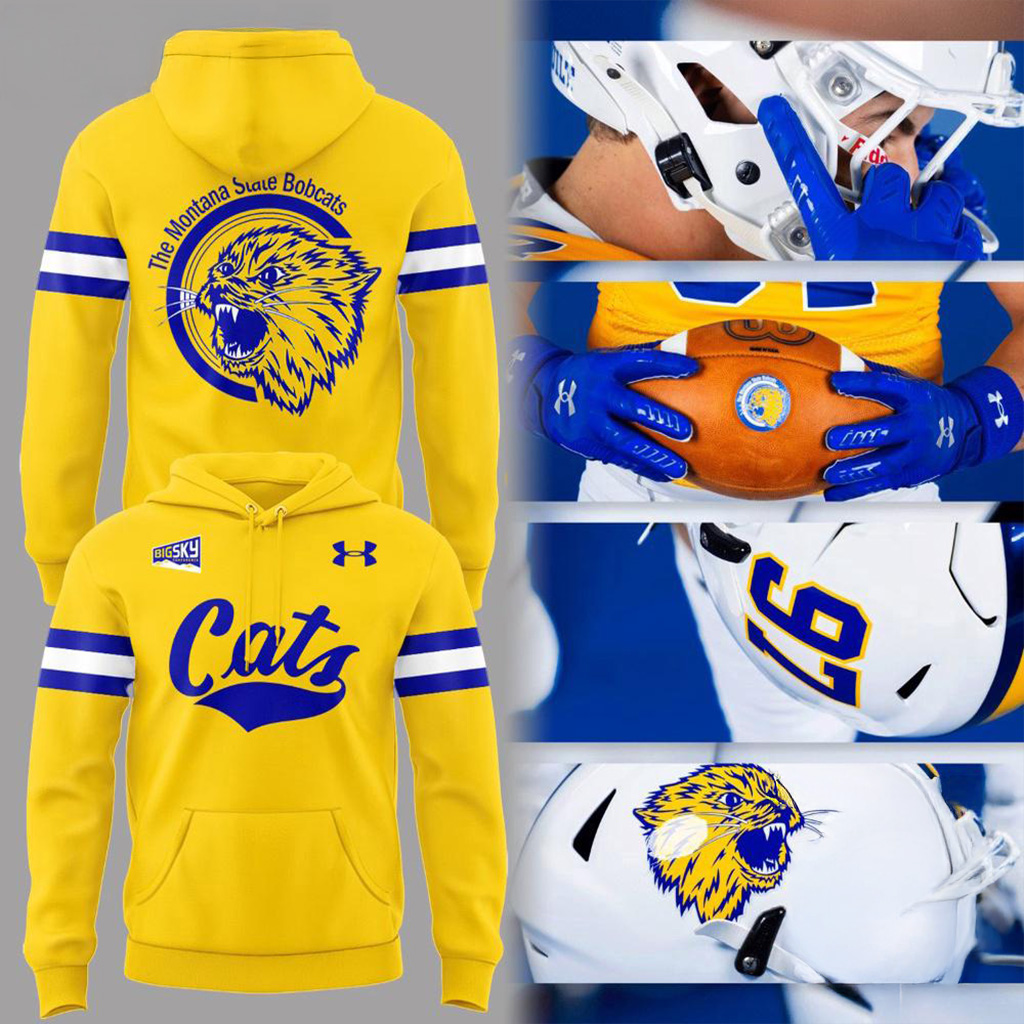Montana State Bobcats Gold Rush 2025 Hoodie Bobcats Merch Gifts For Dudes