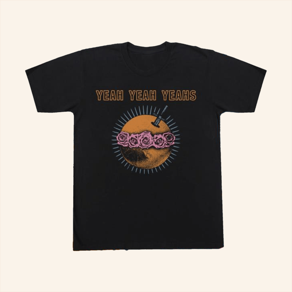Moon Rose T-Shirt Yeah Yeah Yeahs Merch BFF Birthday Gifts Ideas Christmas Presents