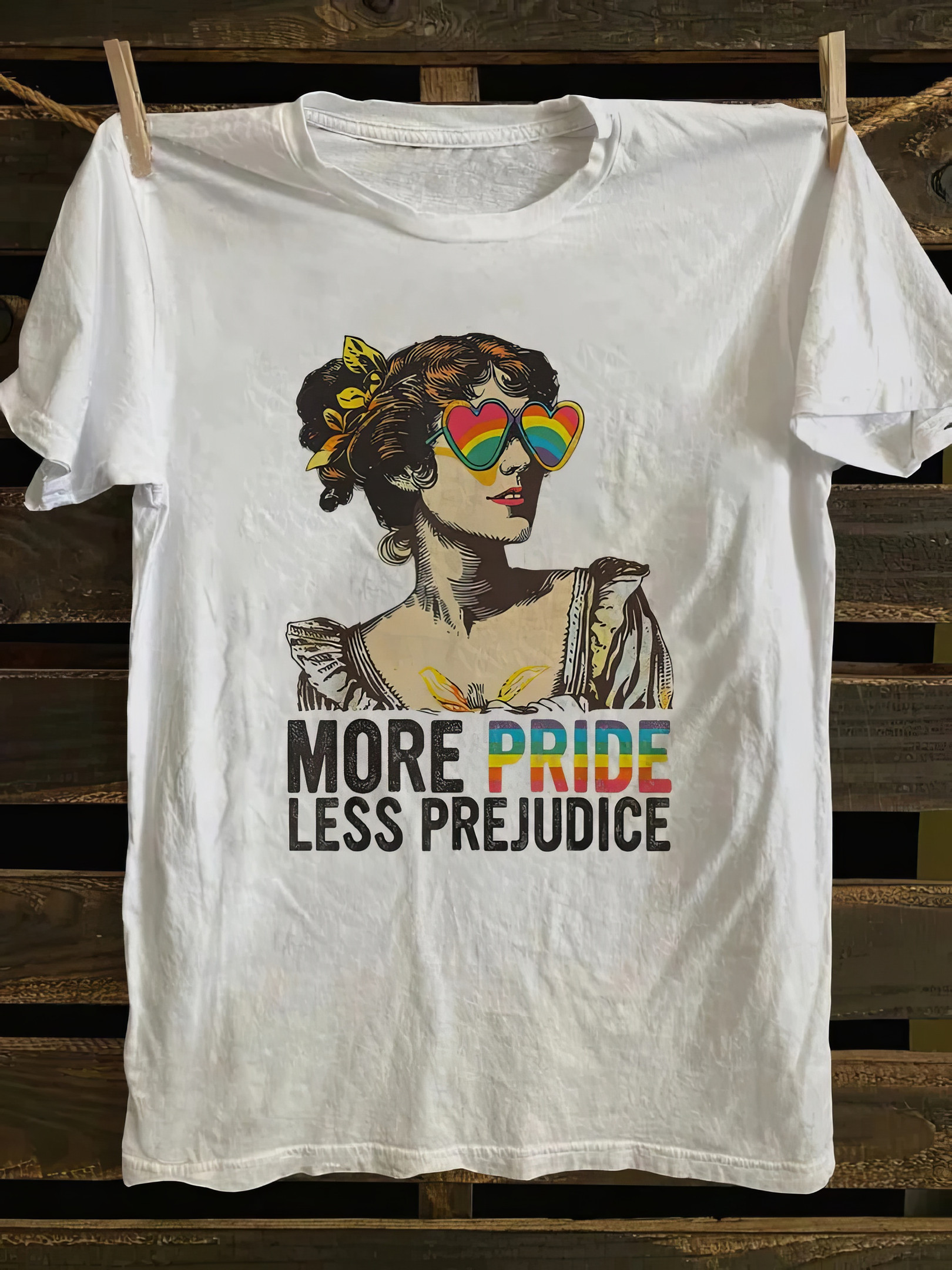 More Pride Less Prejudice T-shirt Mother's Day Gifts For For Wife From Husband