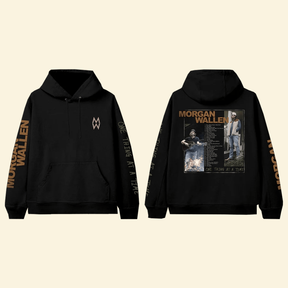 Morgan Wallen Aop Hoodie One Thing At A Time Tour Concert Hoodie Good Birthday Gifts For Dad