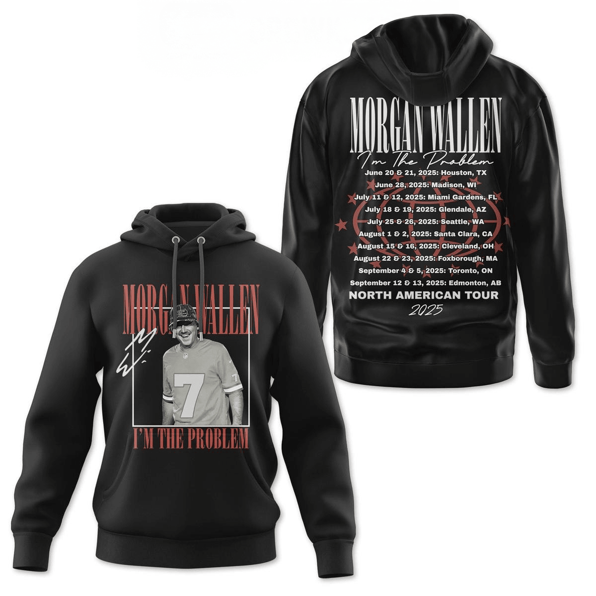 Morgan Wallen I'm The Problem North American Tour 2025 Hoodie Fan Merch Dad Gifts