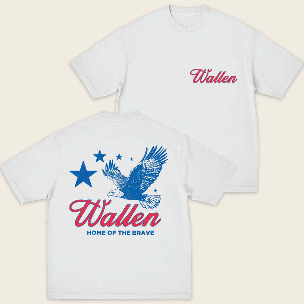 Morgan Wallen Merch Home Of The Brave T-Shirt Music Gift Ideas For Guys Birthday Gifts For BFF