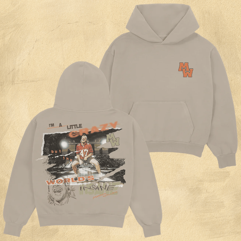 Morgan Wallen Merch Morgan Wallen Hoodie MW I'm A Little Crazy Hoodie Great Gifts For Dad