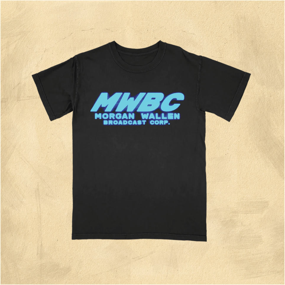 Morgan Wallen Shirt Morgan Wallen Merch MW Broadcast Corp T-Shirt Father'sDay Present Ideas
