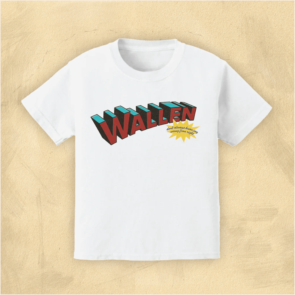 Morgan Wallen Shirt Morgan Wallen Merch MW Wallen Superman T-Shirt Cool Birthday Gifts For Dad