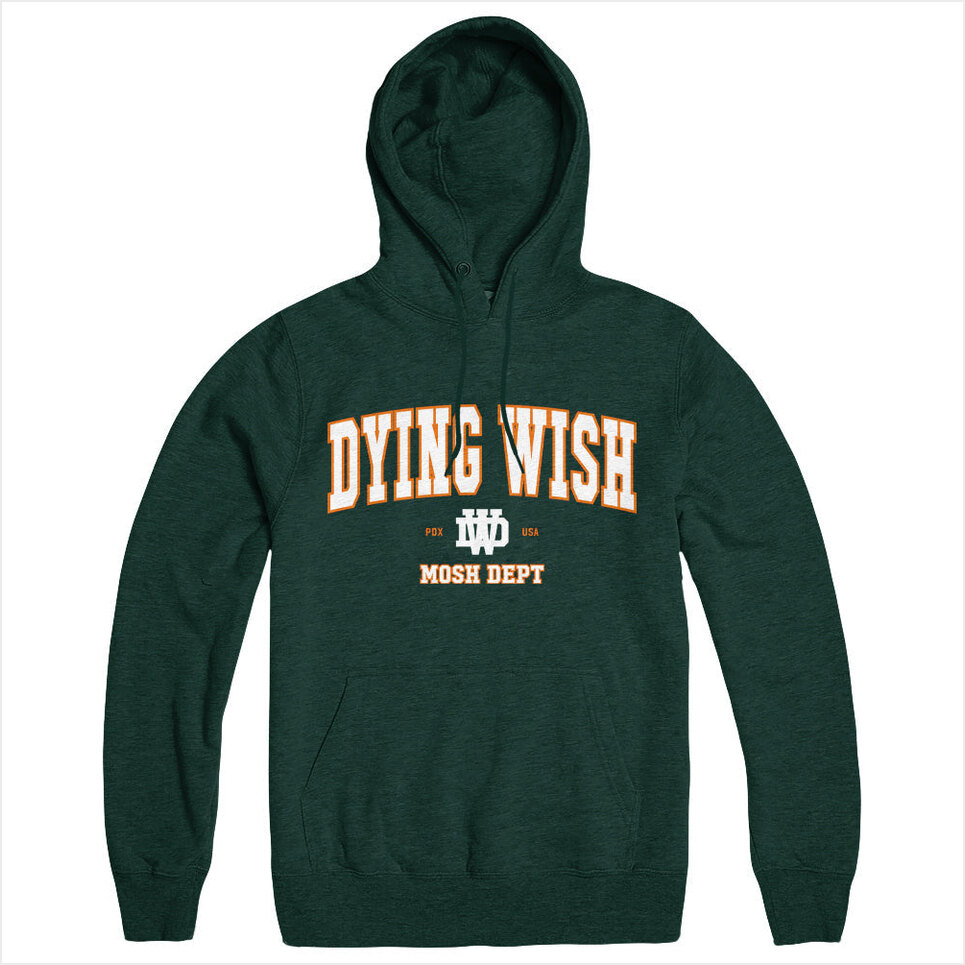 Mosh Dept. - Green Hoodie Dying Wish Merch Dying Wish Hoodie Father'S Day Gifts For Husband
