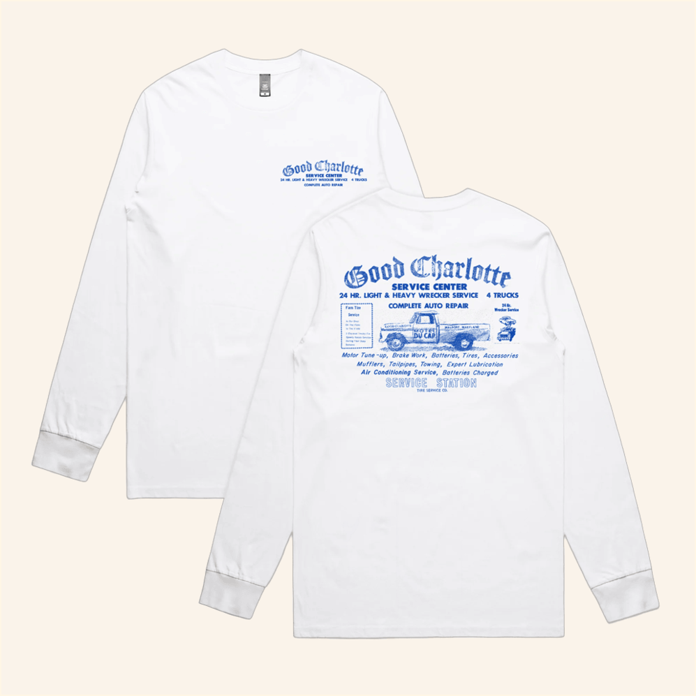 Motel Du Cap Service Center Pickup Long Sleeve T-Shirt Good Charlotte Merch Him Birthday Gifts
