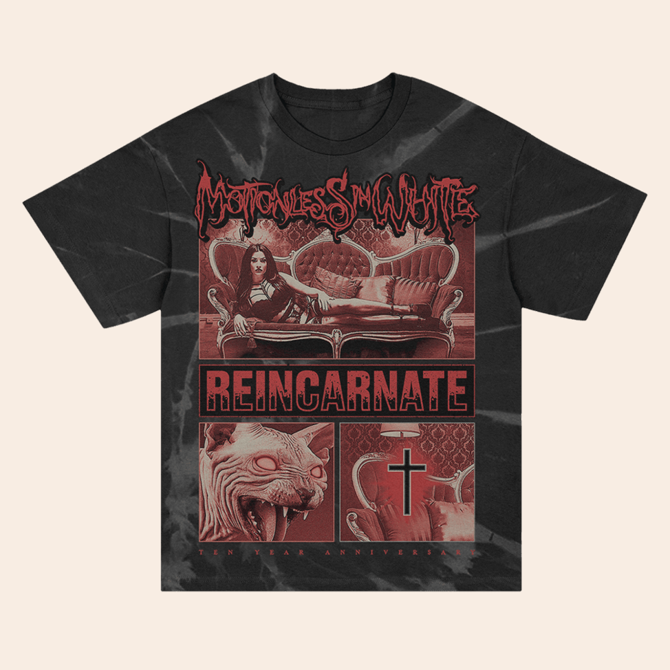 Motionless In White Evil Eyes Reincarnate 10 Year Anniversary T-Shirt Motionless In White Merch