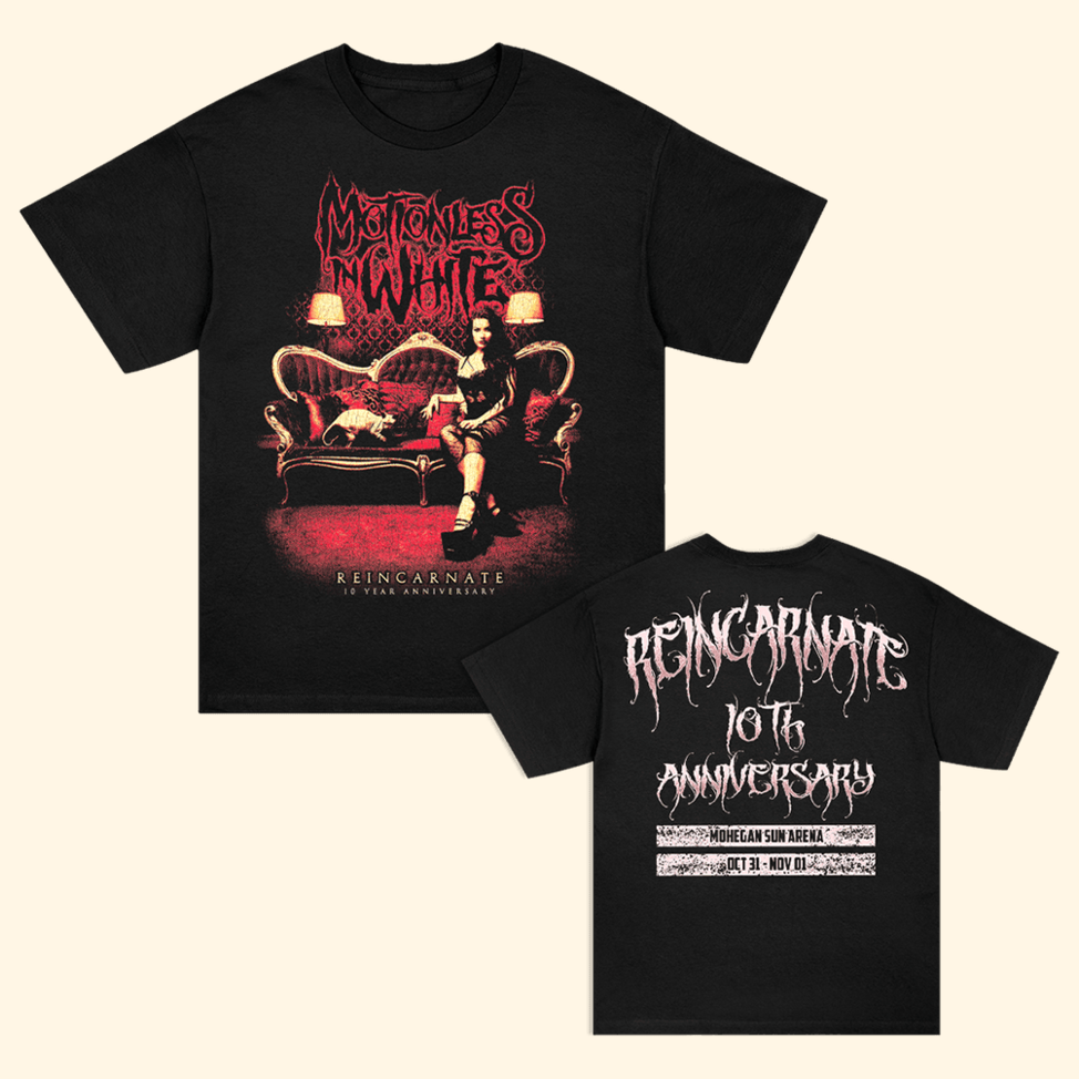 Motionless In White Reincarnate 10 Year Anniversary T-Shirt Motionless In White Merch For Fan