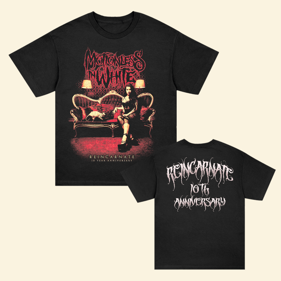 Motionless In White Reincarnate 10 Year T-Shirt Motionless In White Merch Gift Idea for Boyfriend