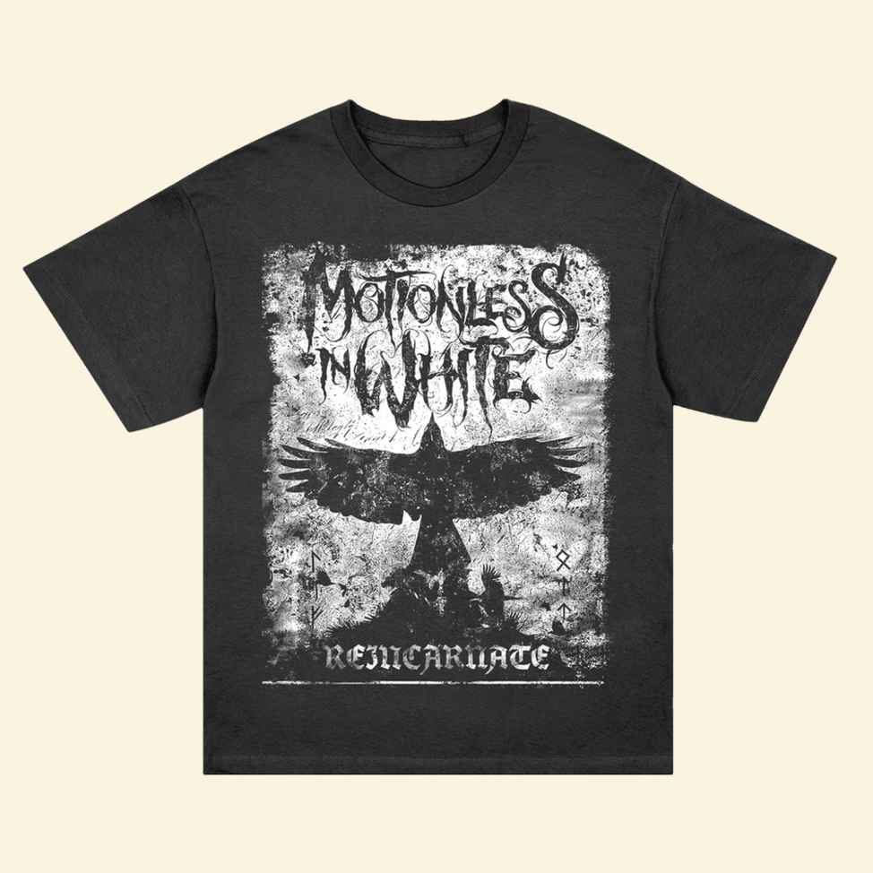 Motionless In White Reincarnate Crow T-Shirt Motionless In White Merch Birthday Gifts For Fan