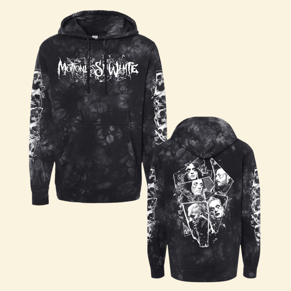 Motionless In White Shatt Motionless In White Merch ered Tie Dye Hoodie Unique Gifts For Southern Men