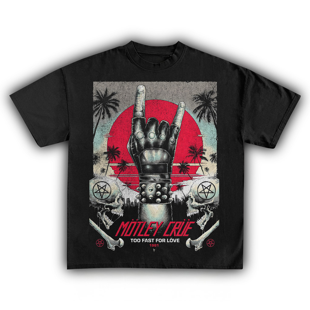 Motley Crue Too Fast For Love 1981 Vintage T-Shirt Black Motley Crue Merch Best Christmas Gift For Fan
