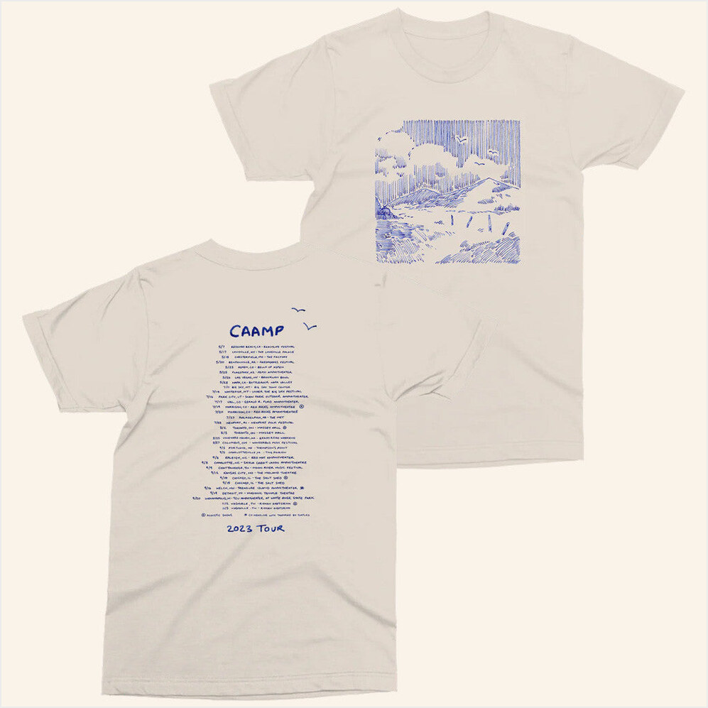 Mountain Sketch 2023 Tour T-Shirt Caamp Merch Present For Fans Birthday Gift Ideas