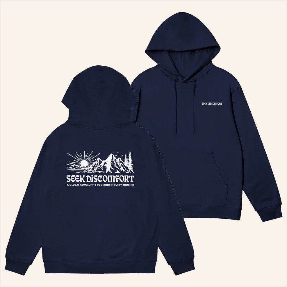 Mountain Spirit Hoodie Seek Discomfort Merch Gift Ideas For Husband Gifts For Best Friend