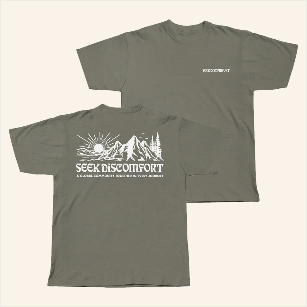 Mountain Spirit Trail T-Shirt Seek Discomfort Merch BFF Birthday Gifts Christmas Presents