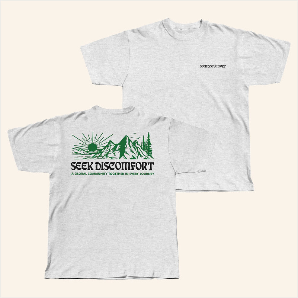 Mountain Spirit Trail T-Shirt Seek Discomfort Merch Birthday Gifts For Husband Gifts For Besties
