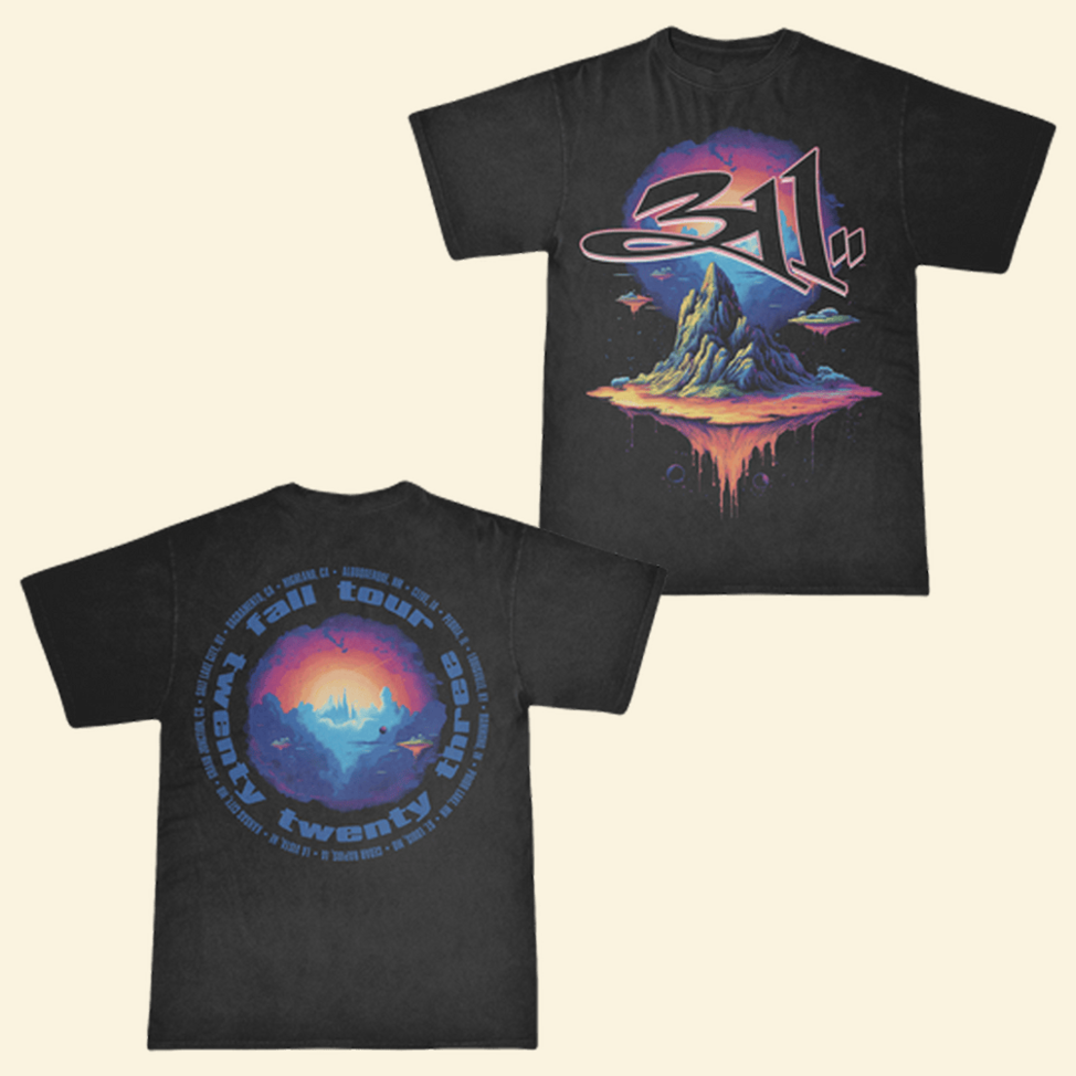 Mountain Tour Dateback T-Shirt 311 Merch Birthday Gifts For Band Fans Father's Day Gifts For Dad