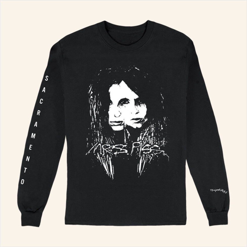 Mrs Piss Caroline Vitelli Faces Long Sleeve T-Shirt Chelsea Wolfe Merch Gift Ideas For Fans