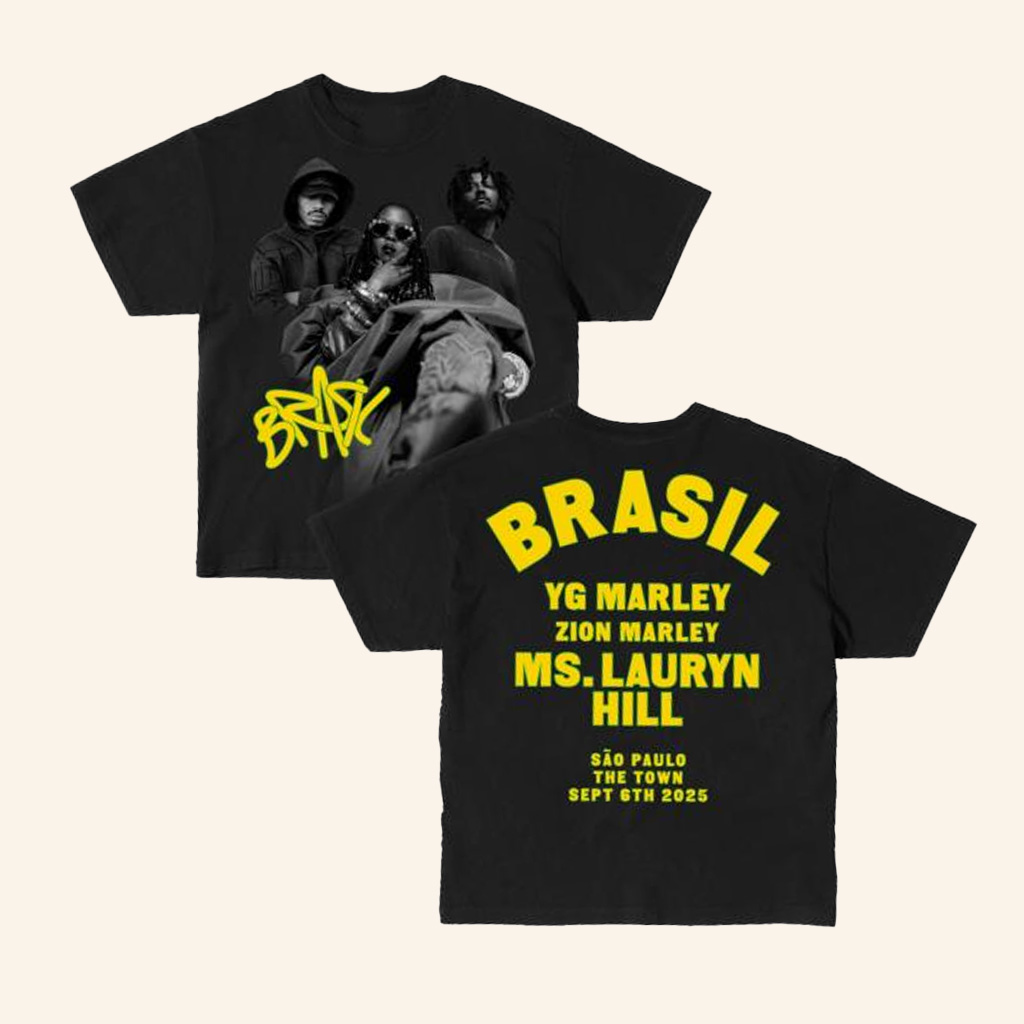Ms Lauryn Hill Merch Trio Black T-Shirt Gifts For Music Fans