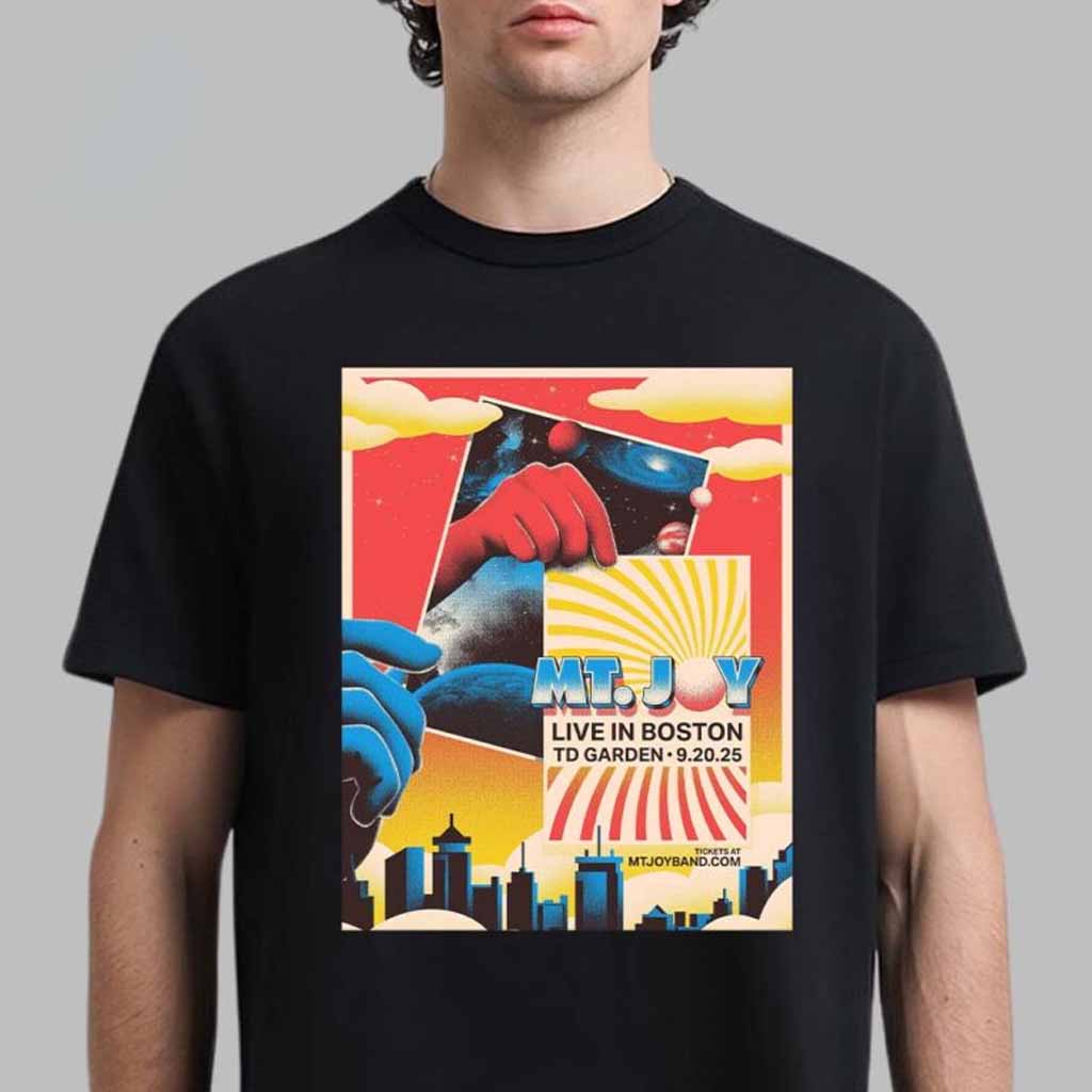 Mt Joy Poster For Show In Boston At TD Garden On September 20 2025 T-Shirt Mt Joy Merch Fans Gift Ideas