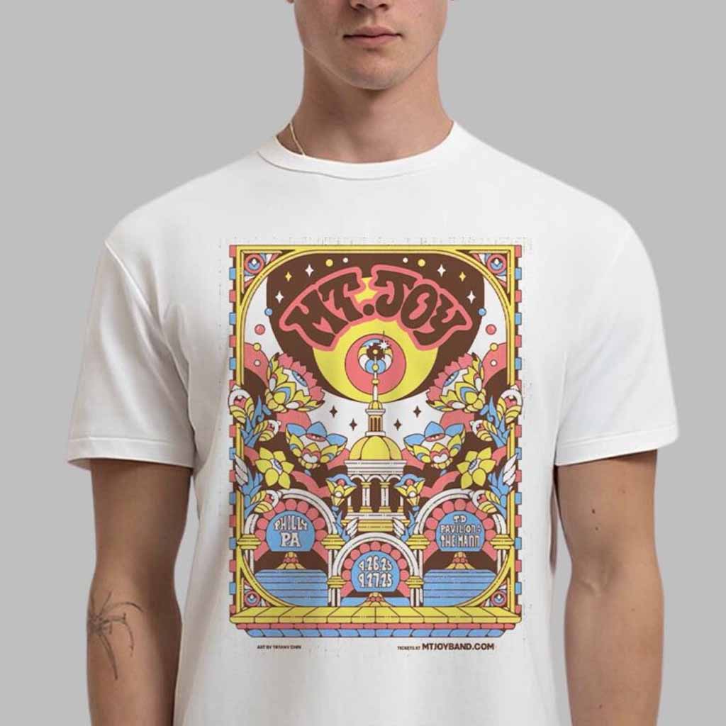 Mt Joy Poster For Shows In Philly Pennsylvania At TD Pavilion At The Mann On 26 And 27 September 2025 T-Shirt Mt Joy Merch Gifts For Friends